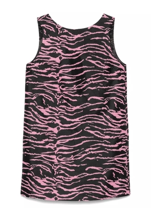 Baum Und Pferdgarten zebra-print mini dress - Black