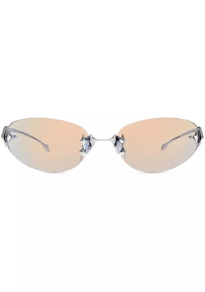 Gentle Monster Tta oval-frame sunglasses - Silver