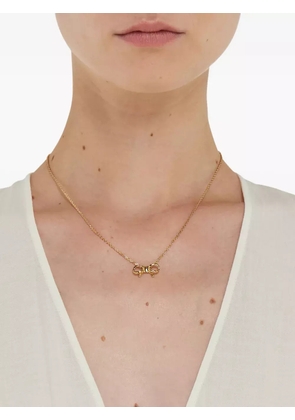 Ferragamo bow-pendant necklace - Gold