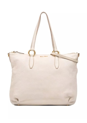 Miu Miu Pre-Owned 2010 Vitello Phenix satchel - White