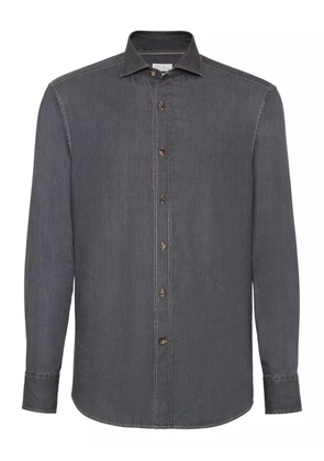 Brunello Cucinelli spread-collar shirt - Grey