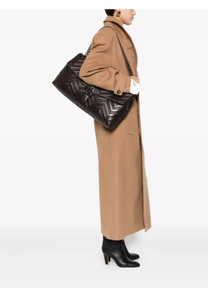 Gucci maxi GG Marmont shoulder bag - Brown