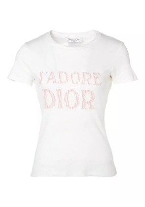 Christian Dior Pre-Owned 2004 Trotter-logo T-shirt - White