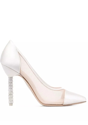 Sophia Webster Jasmine 110mm pointed pumps - Neutrals