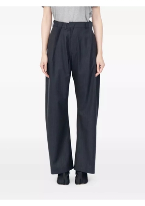 MM6 Maison Margiela pinstripe pleated trousers - Grey