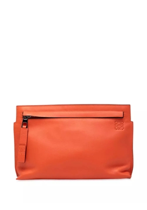 Loewe Pre-Owned 2014 Mini Leather T Pouch clutch bag - Orange