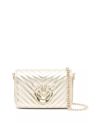 PINKO Micro Love Bag Click mini bag - Gold