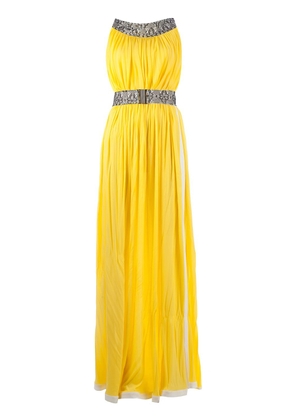 Cristiano Burani lace trimmed dress - Yellow