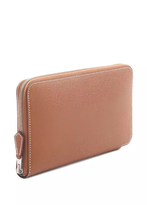 Hermès Pre-Owned 2024 zip-around azap long wallet - Brown