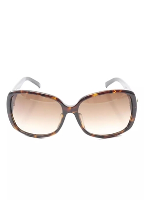 Gucci Pre-Owned 2000s interlocking G sunglasses - Brown