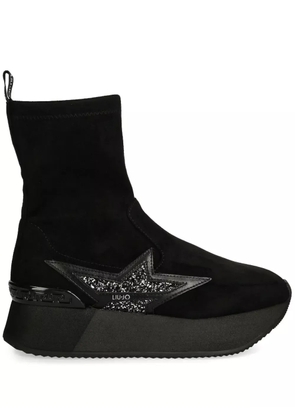 LIU JO logo boots - Black