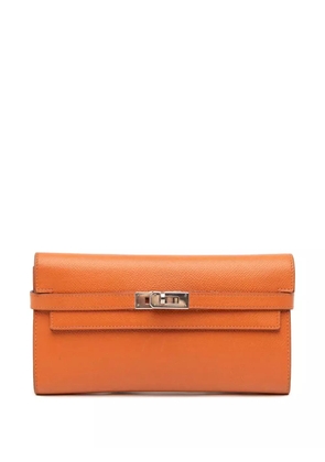 Hermès Pre-Owned 2010 Epsom Kelly Longue Wallet long wallets - Orange