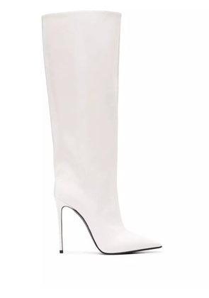 Le Silla Eva 115mm leather boots - White