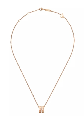 Chopard 18kt rose gold Ice Cube diamond necklace - Pink