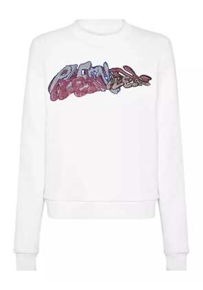 Philipp Plein Bombing Graffiti sweatshirt - White