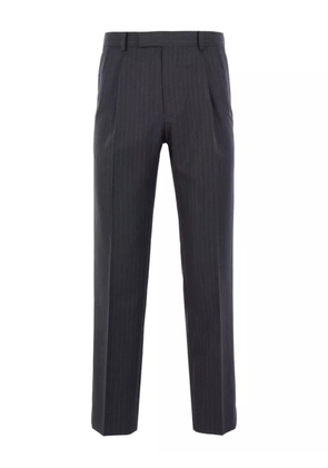 Auralee striped straight-leg trousers - Grey