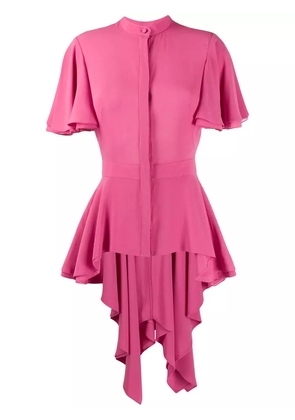 Alexander McQueen silk peplum blouse - Pink