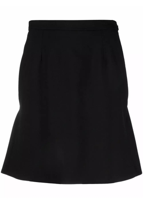 Alexander McQueen high-waisted ruffle-hem mini skirt - Black
