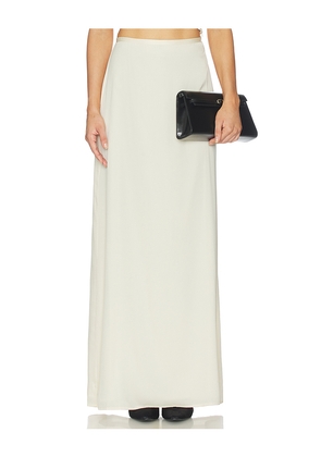 SRG Margo Silk Skirt in Cream. Size L. Also in M, S, XL, XS, XXS.