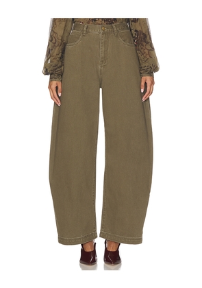 Ronny Kobo Ninon Wide Leg in Green. Size M. Also in S, XS.