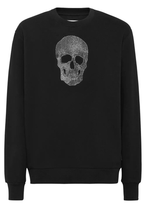 Philipp Plein rhinestone-embellished Skull sweatshirt - Black