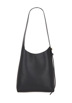 Tory Burch Romy Small Hobo Bag in Black.