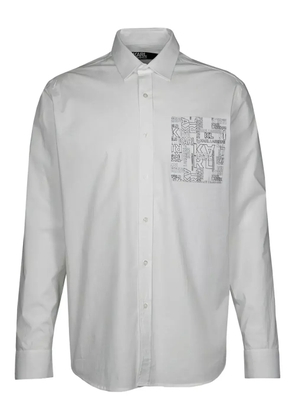Karl Lagerfeld logo-print shirt - White