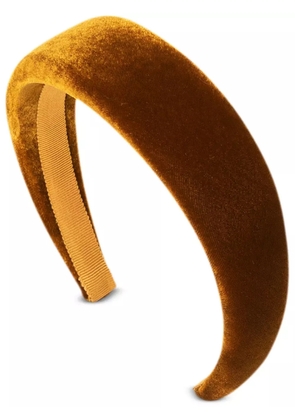 Jennifer Behr Kate velvet headband - Brown