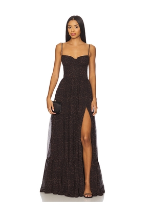 V. Chapman Gwen Gown in Brown. Size 12. Also in 4.
