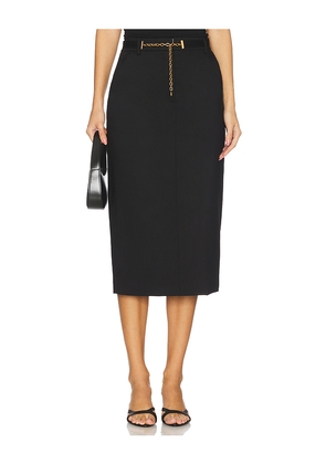 Veronica Beard Hoffman Skirt With Belt in Black. Size 0. Also in 10, 2, 4, 8.