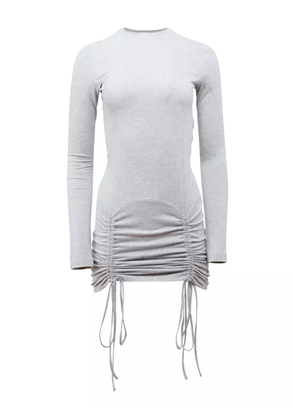 Fleur Du Mal Riley long-sleeve drawstring dress - Grey