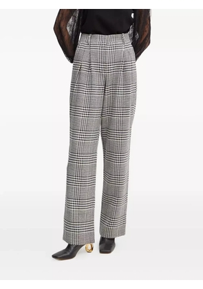 LUISA SPAGNOLI houndstooth-pattern trousers - White