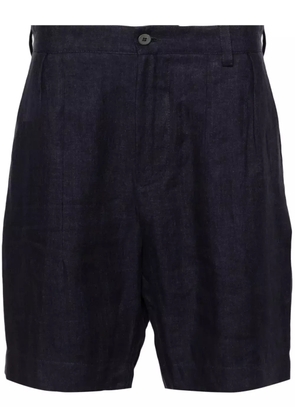 Sease mid-rise linen chino shorts - Blue