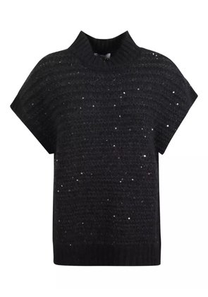 Peserico sequin sweater - Black