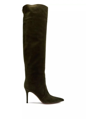 Gianvito Rossi 90mm Hansen suede over-the-knee boots - Green