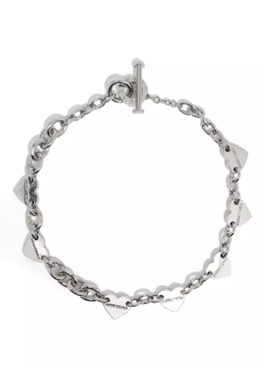 Bimba y Lola heart-charm chain necklace - Silver