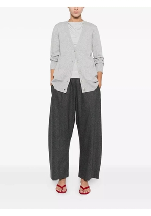 anne claire V-neck cardigan - Grey