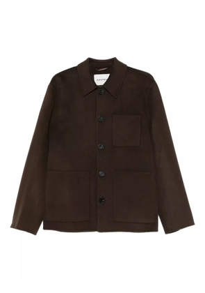 AMARANTO button-fastening jacket - Brown