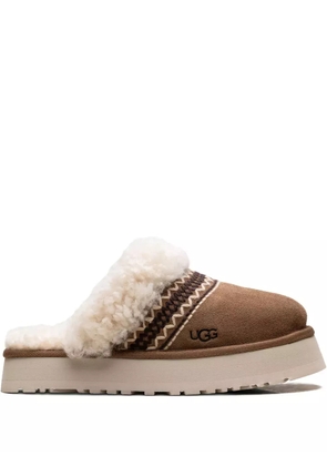 UGG Disquette Atherson platform shearling slippers - Brown