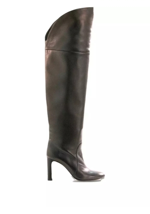 Stuart Weitzman 85mm leather boots - Black