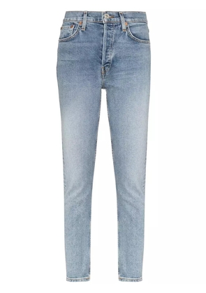 RE/DONE slim-fit cropped jeans - Blue