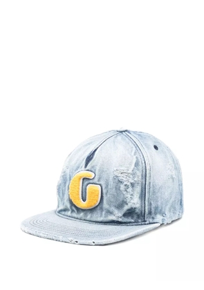 GALLERY DEPT. logo-appliqué distressed-effect cap - Blue