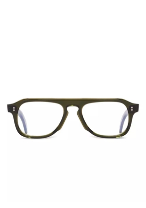 Cutler & Gross pilot-frame glasses - Green