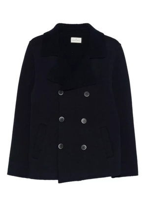 Bruno Manetti double-breasted peacoat - Blue