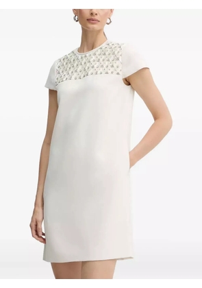 LUISA SPAGNOLI Gravina sequin-embellished mini dress - Neutrals