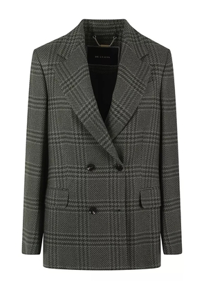Kiton double-breasted check blazer - Green