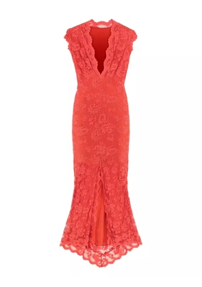 Balensi Mora lace maxi dress - Red