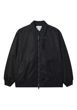 aftermaths zip-up bomber jacket - Black