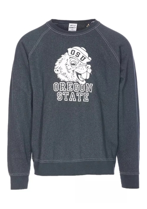 Wild Donkey oregon-print crewneck sweatshirt - Grey