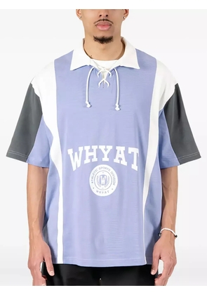 WHYAT logo-print T-shirt - Purple